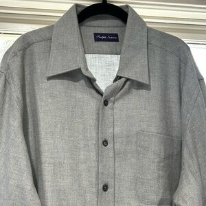 Ralph Lauren brushed cotton twill herringbone shirt